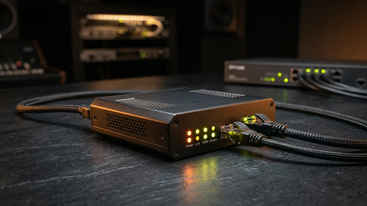 Comparison table of the 7 best budget IPTV encoders showing resolution, H.265 support, protocols, and price